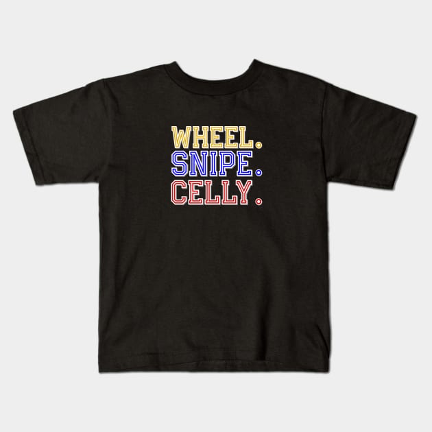 Multi-Colored - Letterkenny Irish and Shamrocks Hockey Fan - Wheel Snipe Celly Kids T-Shirt by PincGeneral